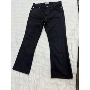 Everlane The Slouch Bootcut Jeans Black Organic Cotton Blend Women's Size 31